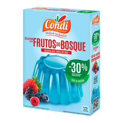 Condi Gelatina -30% Açucar Frutos Do Bosque 2X57Grs (Cx12)