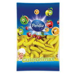 Perdiz Gomas Bananas Saco 1Kg (Cx12)