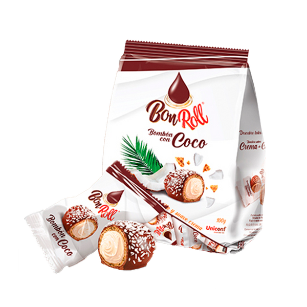Bon Roll Bombom Com Cocô 100Grs (Cx8)