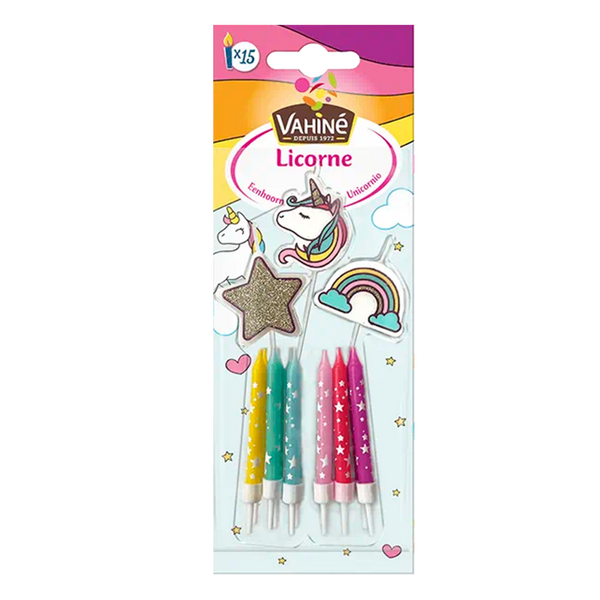 Vahine Velas Unicornio (Cx10)