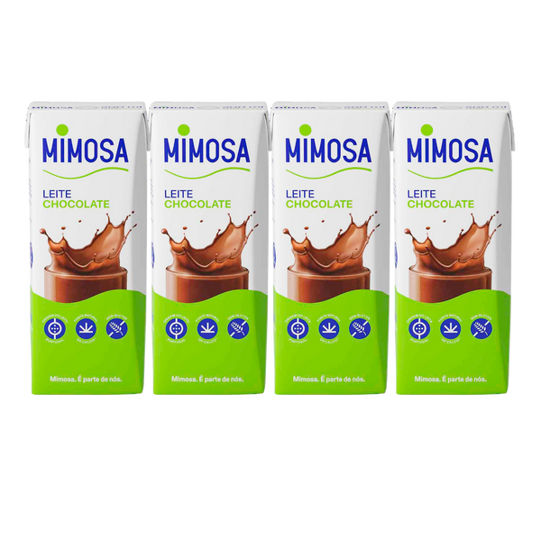 Leite Chocolate Mimosa 200Ml Pack4 (Cx32)