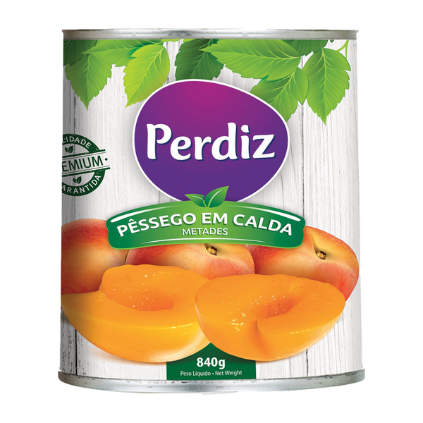 Perdiz Pessego Metades Lata 840Grs (Cx12)