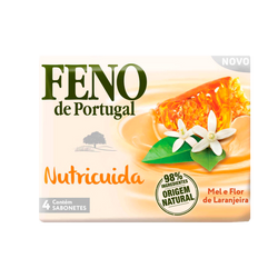 Feno Sabonete Sólid. Mel E Flor De Laranjeira 4X90G (Cx36)