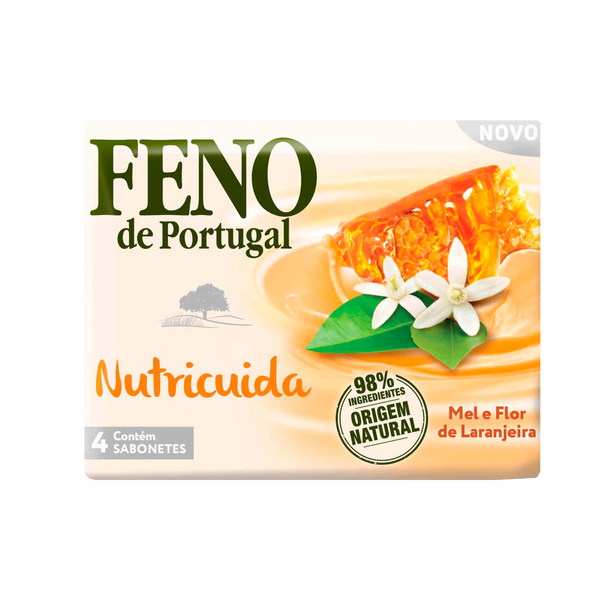 Feno Sabonete Sólid. Mel E Flor De Laranjeira 4X90G (Cx36)