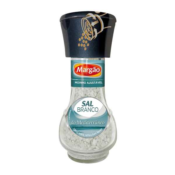 Molino Margão Sal Blanca Mediterránea Botella 90Grs (Cx6)