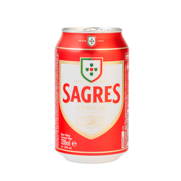 Cerveja Sagres Lata 33Cl 5º (Cx24)