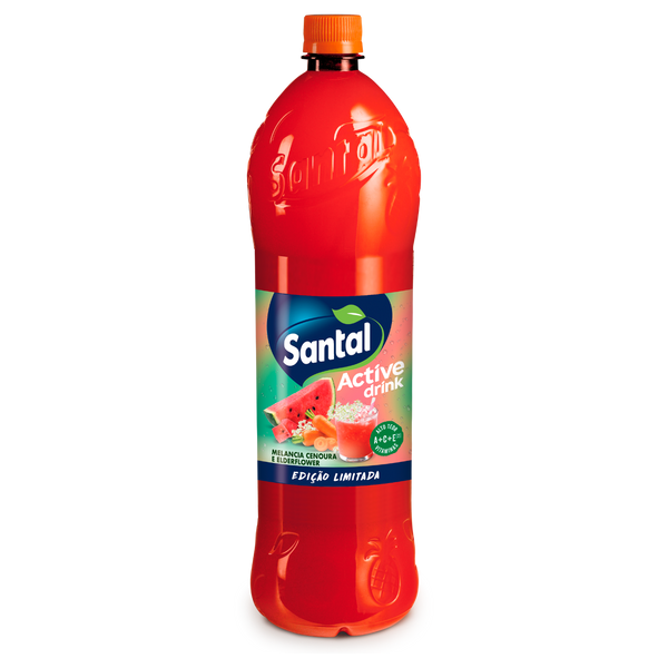 Santal Act. Drink Melancia/Cenoura/Elderflower 1.5Lt (Cx6)