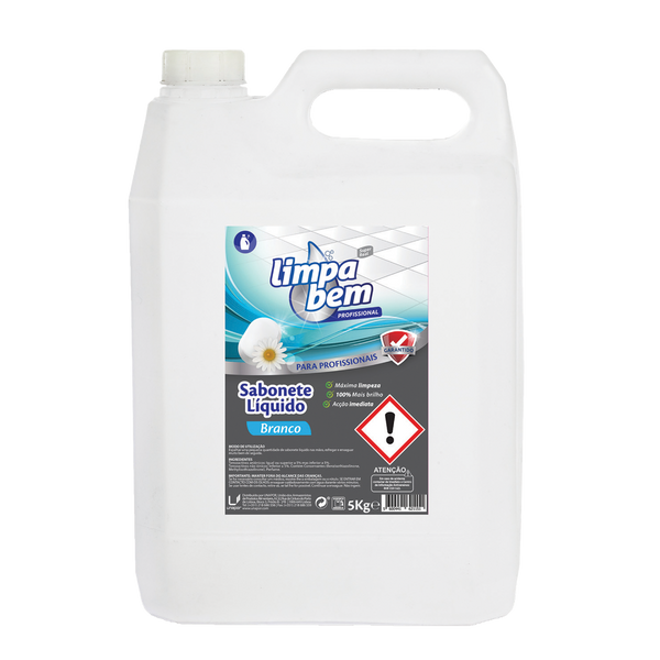 Limpabem Sabonete Liquid. Branco 5Lt X4 Grfº (Cx)