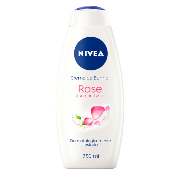 Nivea Gel Banho Rose & Almomd Oil 750Ml (Cx6)