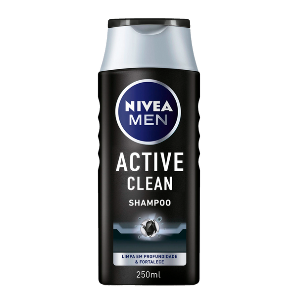 Nivea Shampoo Active Clean Men 250Ml (Cx6)