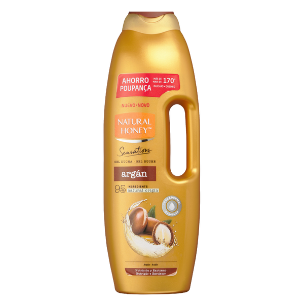 Natural Honey Gel De Banho Sensorial Care Argão 1350Ml (Cx8)