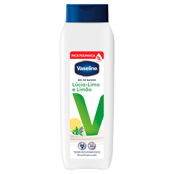 Vaseline Gel Banho Lucia-Lima E Limão 1 Litro (Cx12)