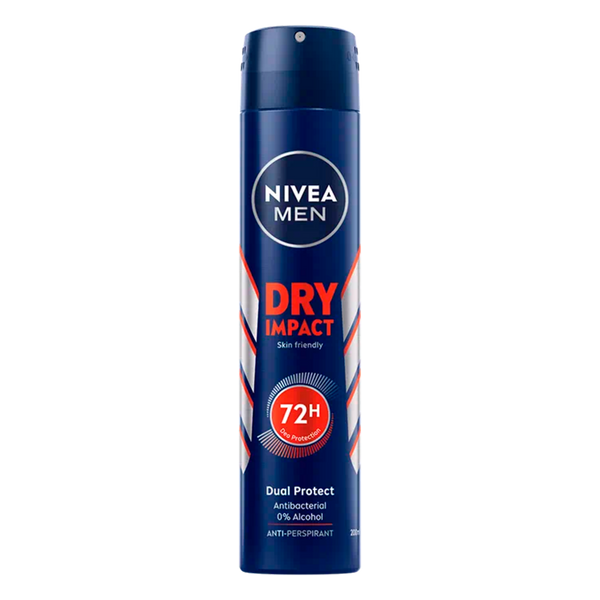 Nivea Desodorante Spray Impacto Seco Para Hombre 200Ml