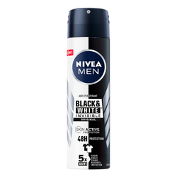 Nivea Desodorante Spray Invisible Blanco Y Negro 150Ml (Cx6)