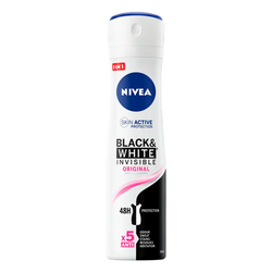 Nivea Deo Spray Invisble Blanco Y Negro Para Mujer 150Ml (Cx6)