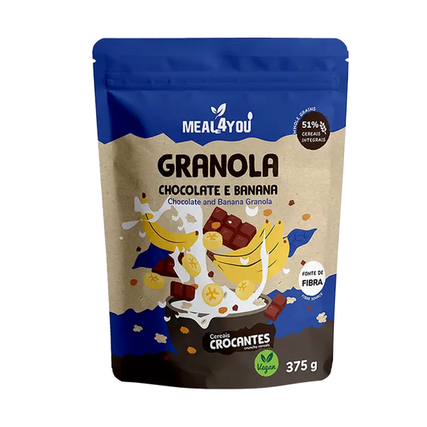 Cereal De Granola C/ Chocolate E Banana Meal4You 300Grs (Cx