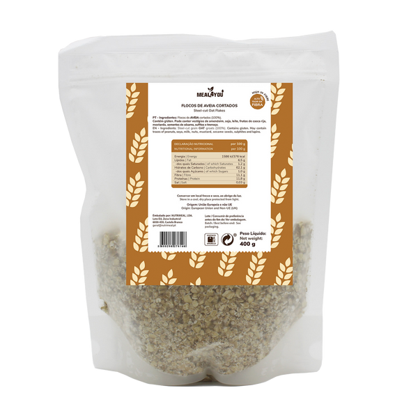 Flocos De Aveia Cortados Meal4You 400Grs (Cx 8)