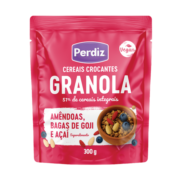 Perdiz Granola C/ Amêndoa, Bagas Goji E Açaí 300Grs (Cx8)