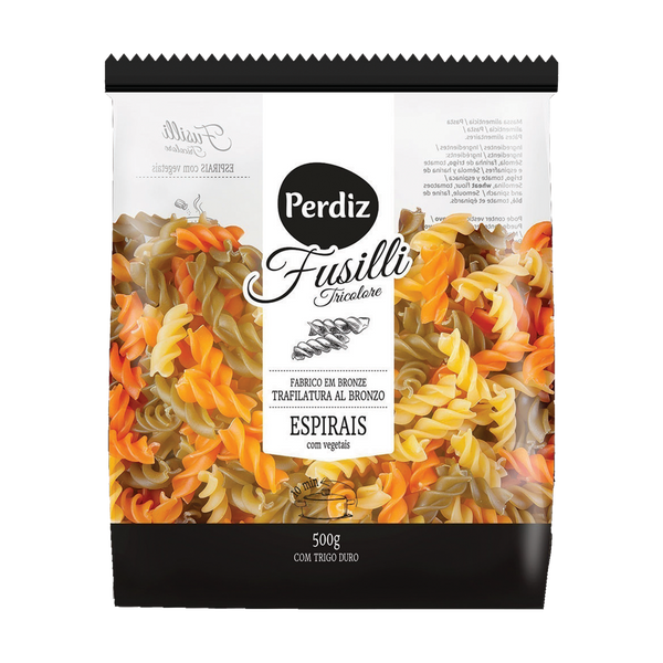 Perdiz Massa Espirais Com Vegetais 500Grs (Cx20)