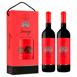 Pack 2 Grf Vinho Tinto Herdade Peso Sossego 75Cl