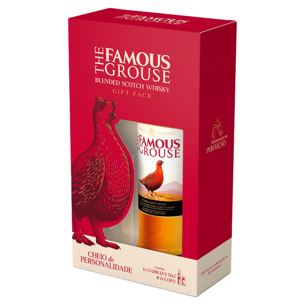 Pack 1 Grf Whisky Famous Grouse 40º 70Cl + 1 Copo