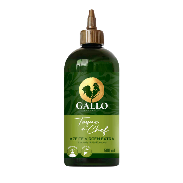 Azeite Gallo Virgem Extra Toque De Chef Squeeze 500Ml (Cx6)