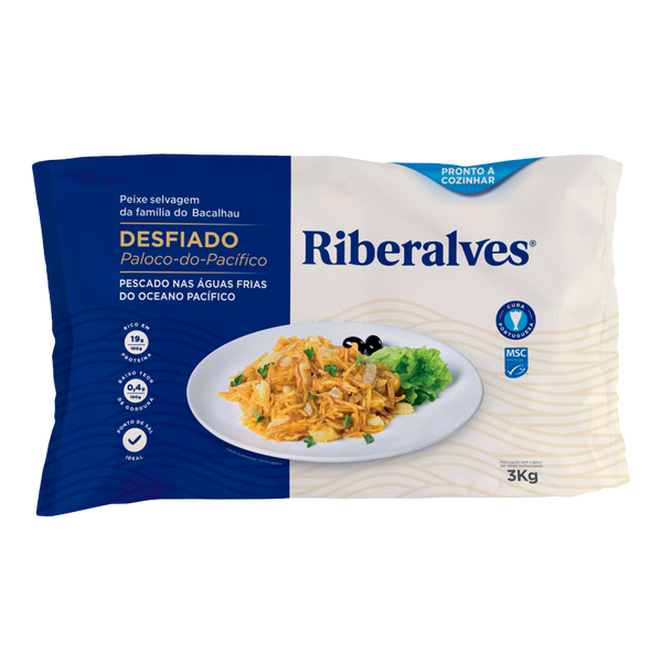 Paloco Desfiado Riberalves Dem. Cong. Saco 3Kg (Cx2)