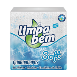 Limpabem Guardanapos Soft 1Fl 30X30 Maço Cx72