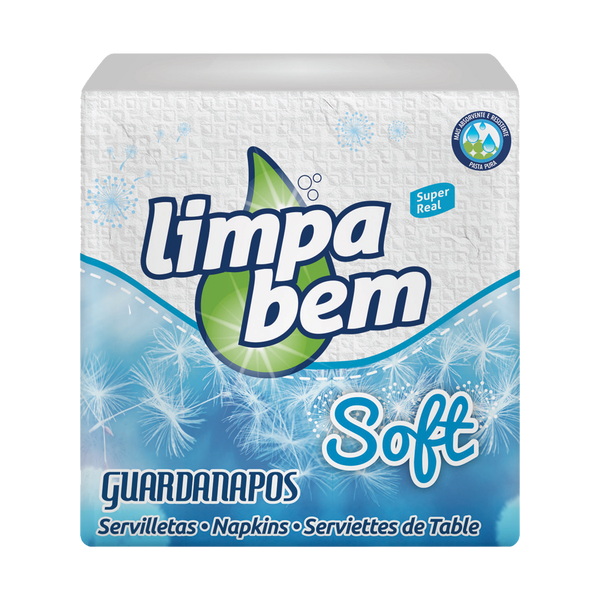 Limpabem Guardanapos Soft 1Fl 30X30 Maço Cx72