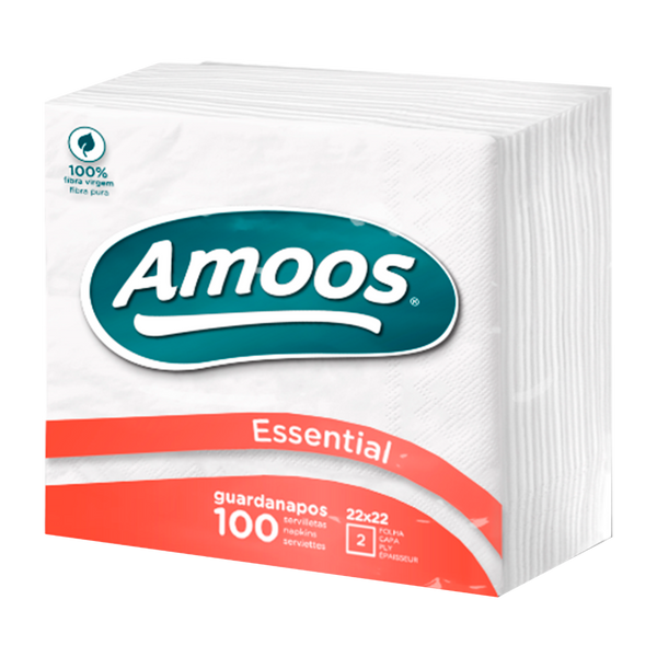 Amoos Guardanapos 2F Essencial 33X33 P50 (Cx30)