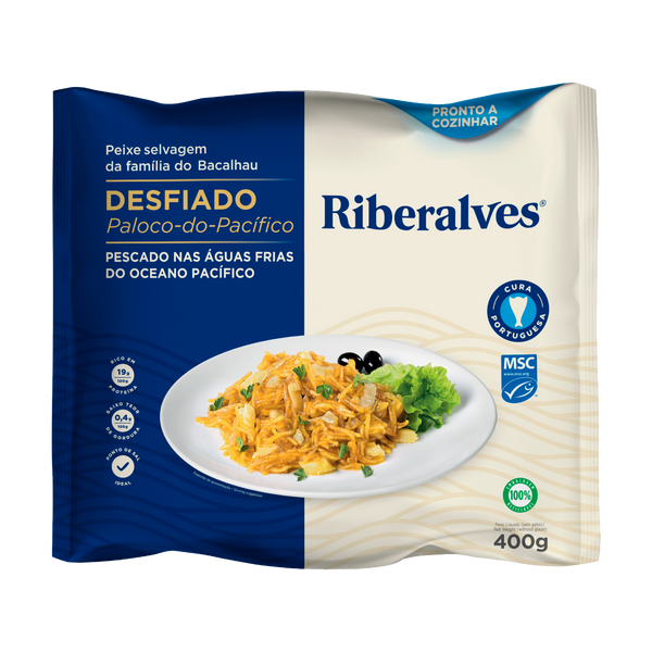Paloco Desfiado Riberalves  Dem. Cong. Saco 400Grs (Cx8)