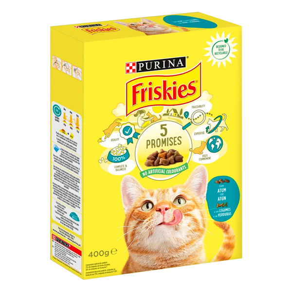 Gato Seco Friskies Adulto Atum 400Grs (Cx20)