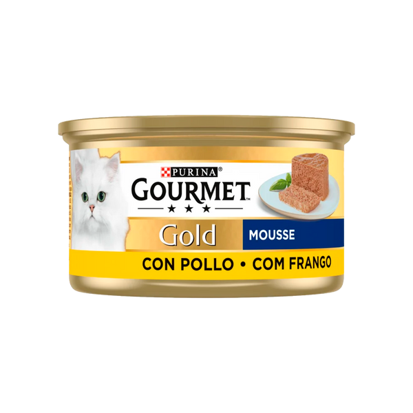 Gato Humido Gourmet Gold Mousse Frango 85Grs (Cx24)