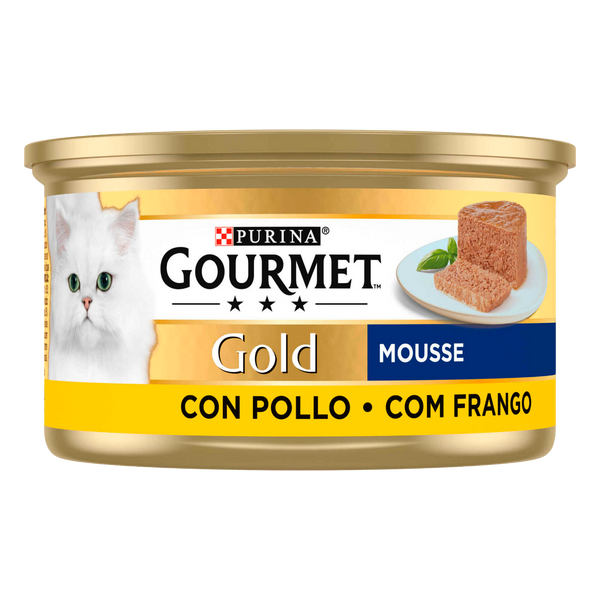 Gato Humido Gourmet Gold Mousse Frango 85Grs (Cx24)