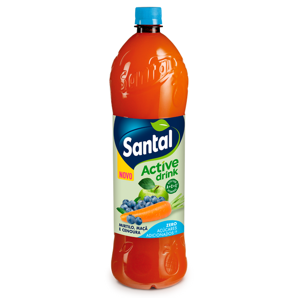 Santal Active Drink Mirtilo Maçã Cenoura 1.5L (Cx6)