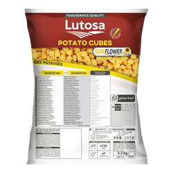 Batata Pré-Frita Rissolées 12*12 Cubos Lutosa Saco 2.5Kg Cx4