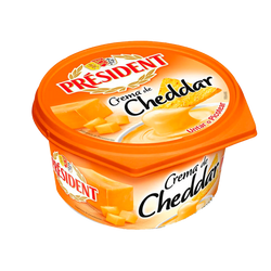 Queijo Creme Cheddar President 125Grs (Cx8)