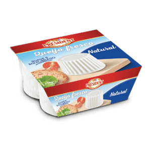 Queijo Fresco Natural President 4X62.5Grs (Cx6)