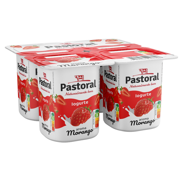 Pastoral Iogurte Aroma Morango 4X125G