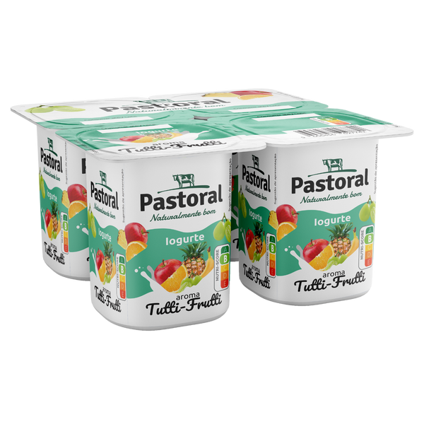 Pastoral Iogurte Aroma Tutti Frutti 4X125G