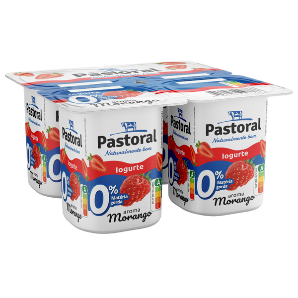 Pastoral Iogurte Magro Aroma Morango 4X125G