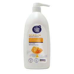 Clean & Care Gel De Banho Leite E Mel 900Ml (Cx6)