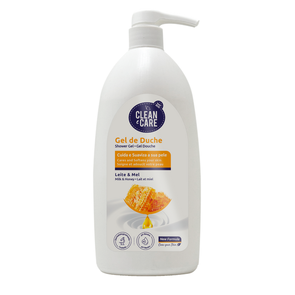 Clean & Care Gel De Banho Leite E Mel 900Ml (Cx6)