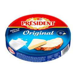 Queijo Fundido Original President 8 Porções 140Grs (Cx48)