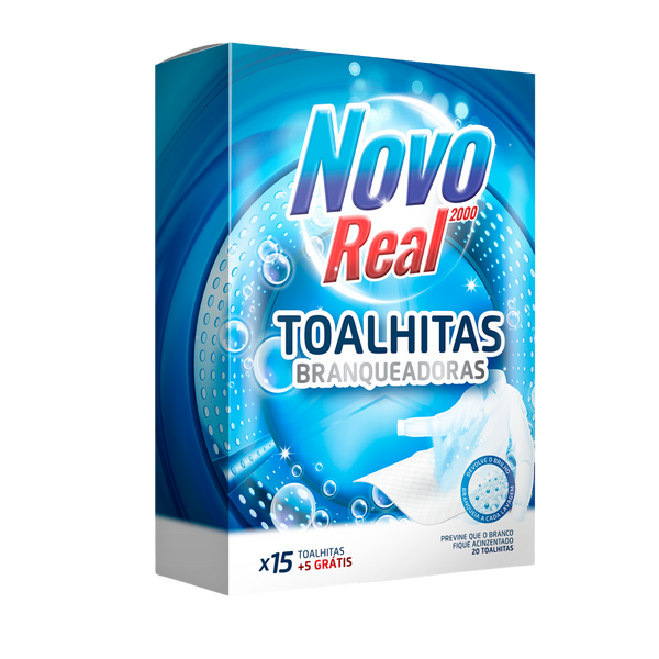 Novo Real Toalhitas Branqueadoras 20Und (Cx24)
