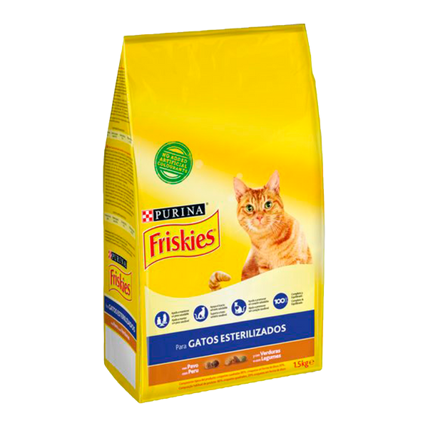 Friskies Gato Seco Esterilizado Peru 1,5Kg (Cx6)