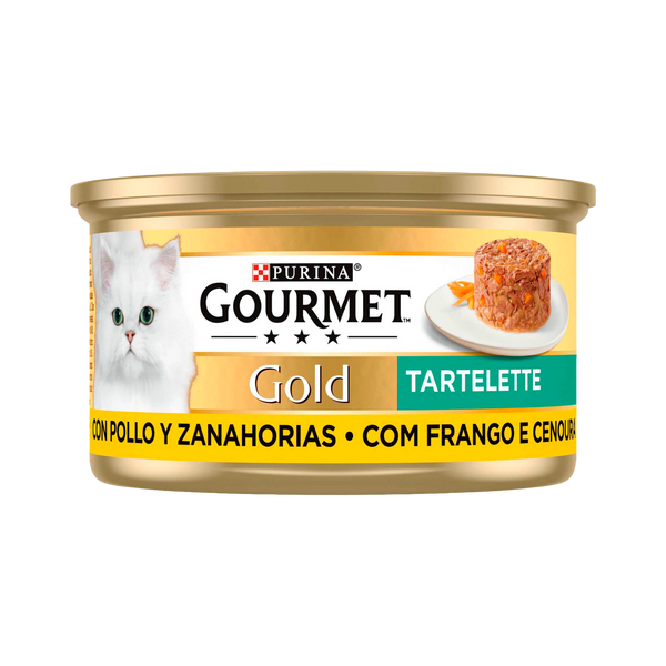 Gato Humido Gourmet Gold Tartelette Frango 85Grs (Cx24)