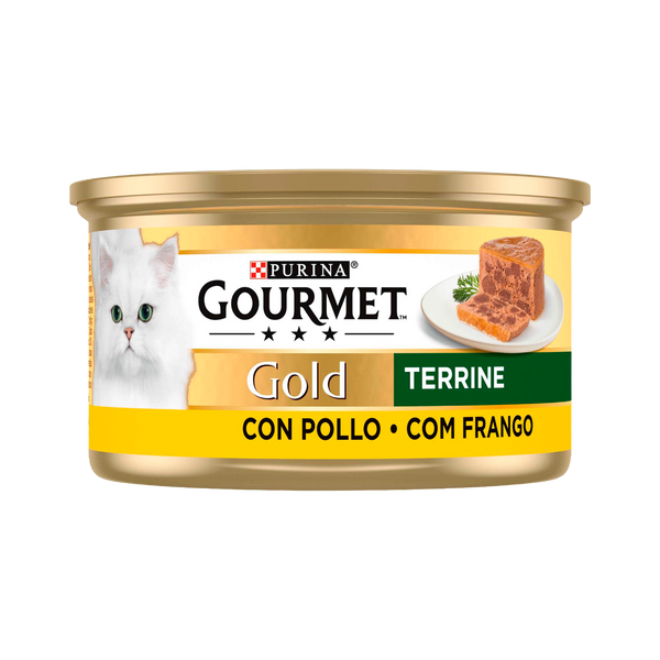 Gato Humido Gourmet Gold Terrrine Frango 85Grs (Cx24)