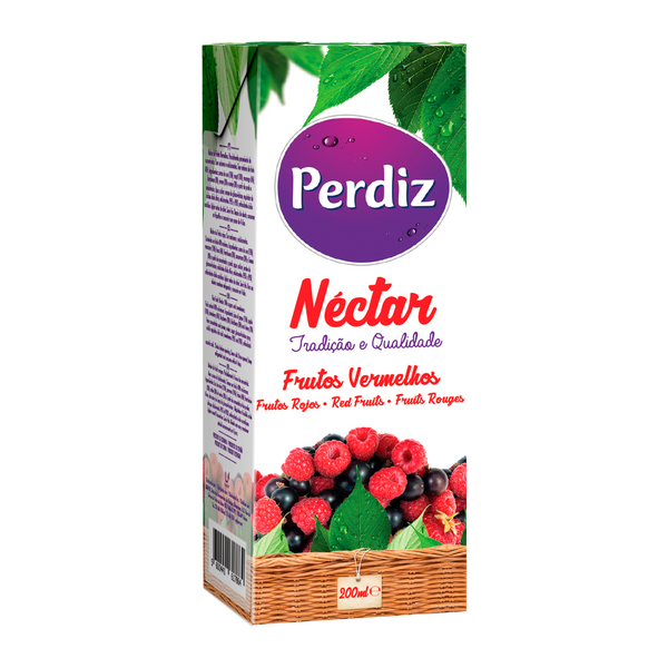 Néctar De Perdiz Frutas Fermelhos Brick 200Ml (Caja 24)