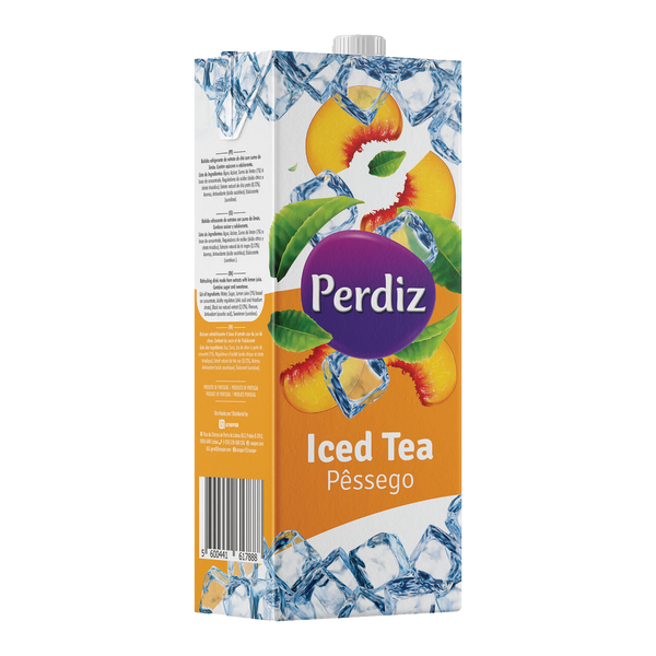 Té helado de melocotón Perdiz en brick de 1.5L (Caja de 8)